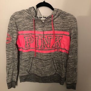VS Pink half zip hoodie
